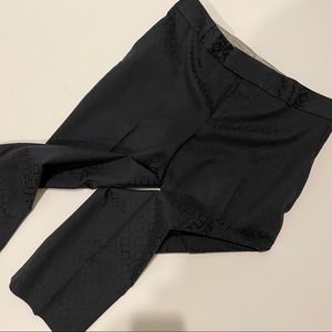 NAVY Banana Republic Hampton fit textured capri pants size 6 jacquard texture